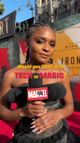 A post by @marvel on TikTok caption: Tech or magic? 🦾🔮 We asked the cast and filmmakers of Marvel Television's #Ironheart! Watch the first three episodes, now streaming on @Disney+. 