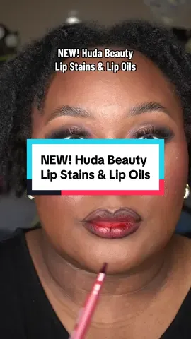 A post by @kbmakeupme24 on TikTok caption: I have no problem admitting when I’m wrong & BOY WAS I SHOOK! @Huda Beauty @Huda These lips stains are UNREAL! 🔥 #fyp #foryoupage #viral #hudabeauty #huda #makeup #makeuptutorial #influencer 