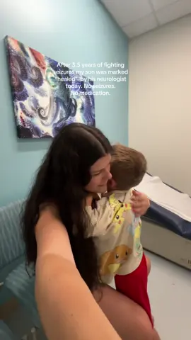 A post by @sociallykylie on TikTok caption: June 25th, 2025. Bo is Officially Healed. He’s been seizure free a year now but we have been weaning him from meds. Now he is completely seizure free with NO help from medication! 😭 