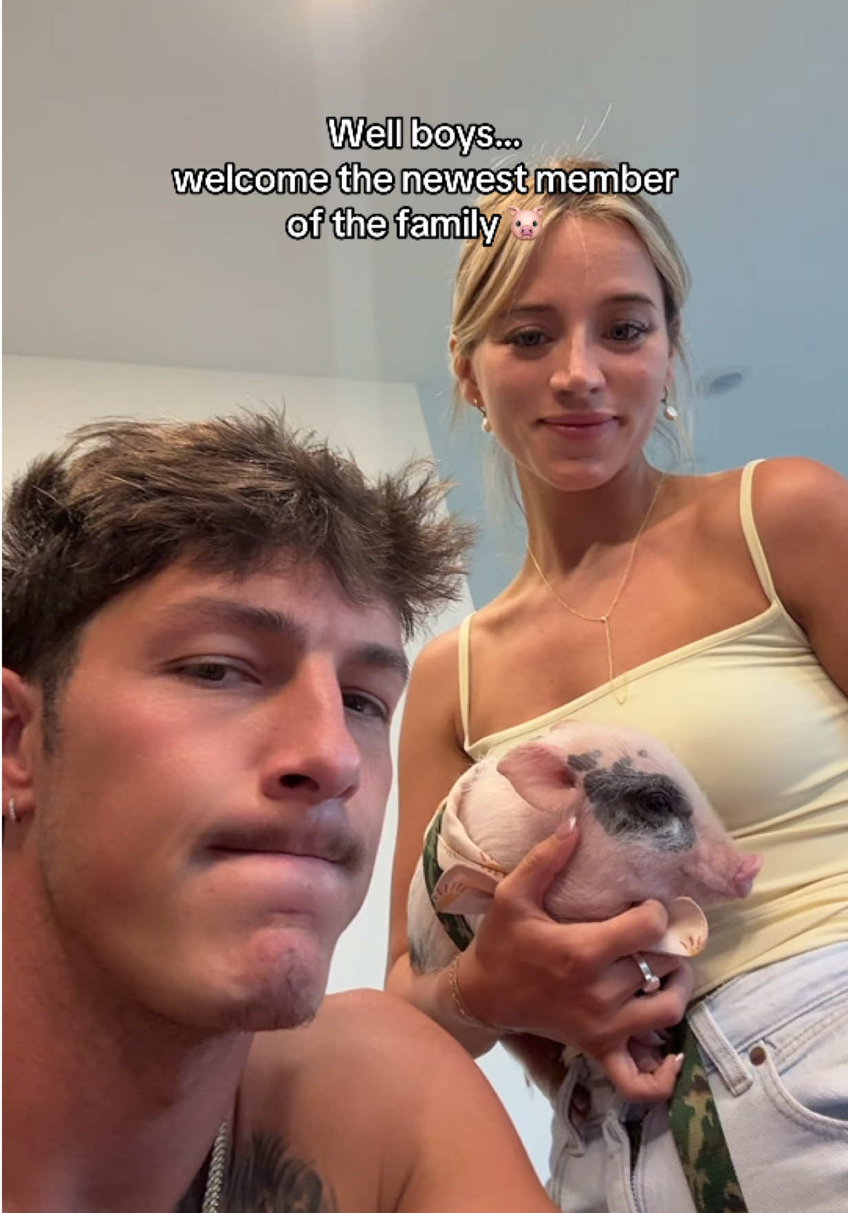 A post by @itstaylerholder on TikTok caption: I thought she was joking when she asked… but then showed up 3 hours later with this little angel @Zoeyaune 