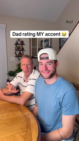 A post by @mmmjoemele on TikTok caption: #AD Dad rating my accent 😂 #DiGiorno @DiGiorno 