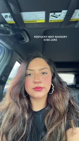 A post by @mackenziek8 on TikTok caption: we out here melting 🫠 #heatadvisory #kentucky #heatwave 