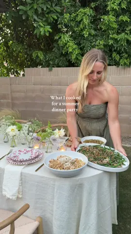 A post by @alessandrabrontsema on TikTok caption: A summer dinner party featuring @CA Walnuts I love adding California walnuts into recipes because they’re so versatile, add nutritional value and really elevate every dish! #CAWalnutsPartner #ad #dinnerparty #summerdinner #dinner