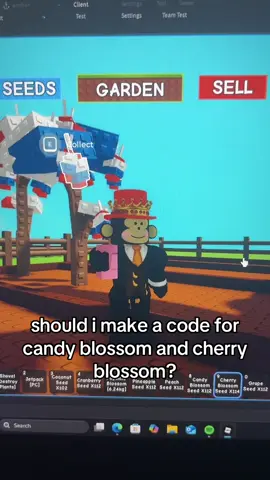 A post by @rblxjandelgag on TikTok caption: Should i add them? #jandel #growagarden #gag #fyp #goviral #robloxfyp #update #candyblossom #codes 