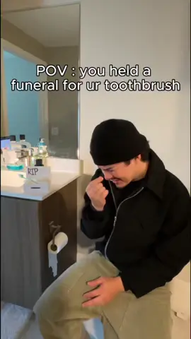 A post by @julianseyebrows on TikTok caption: rip my toothbrush fr but i don’t miss that guy #fyp @Soocas Official #Soocas #SoocasNEOSII #toothbrushfuneral
