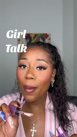 A post by @badbrownskinnn on TikTok caption: Girlies have we noticed this correlation before 🤔 #girltalk #grwm #chitchatgrwm #makeup 