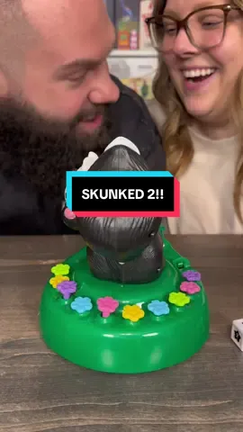 A post by @games4two on TikTok caption: Come Play Skunked With Us!! #boardgames #GameNight #couple #fun 