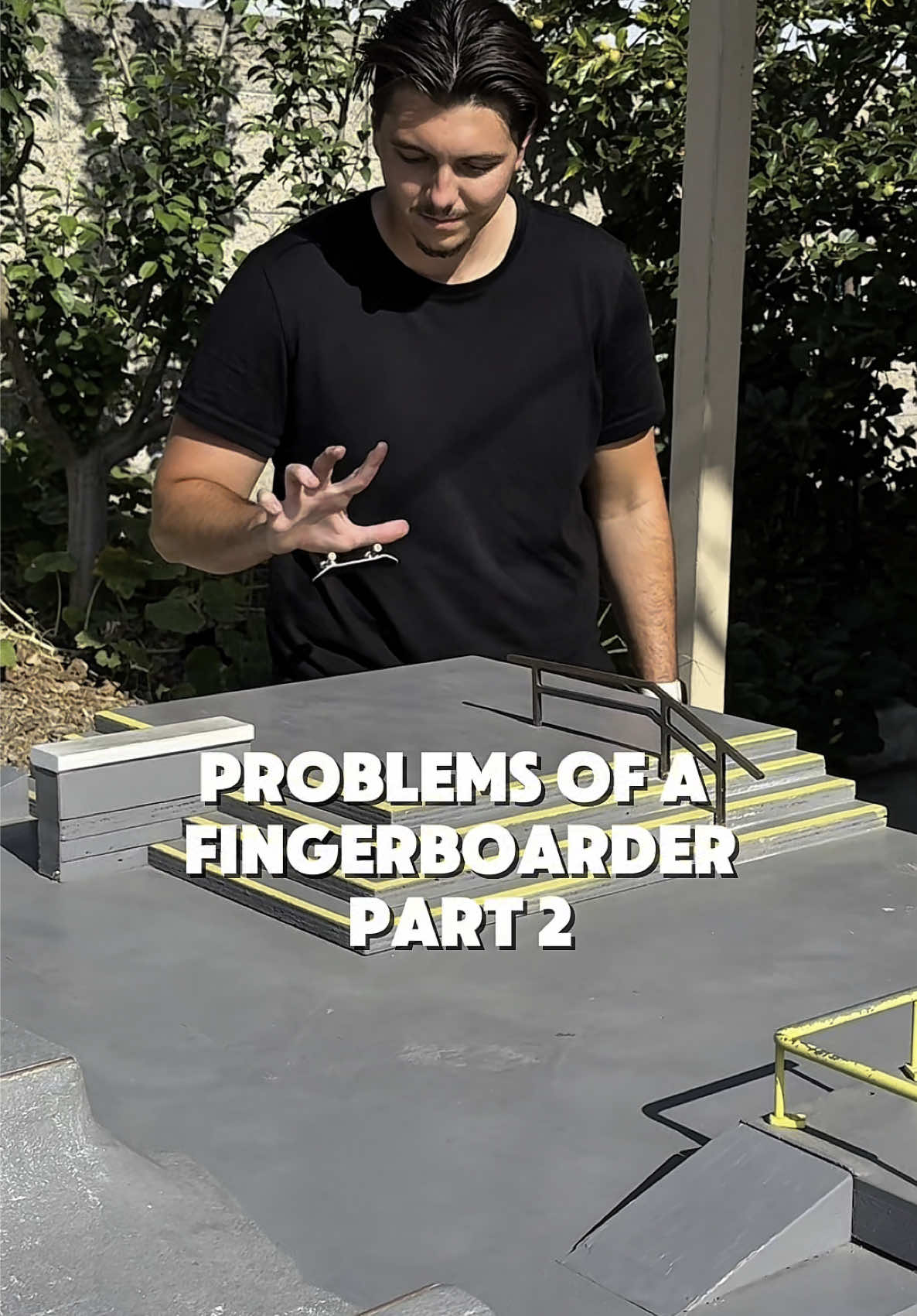 A post by @jakepfb on TikTok caption: The last one though🫠😡  #fingerboard #fingerboarding #problems #pov #relateable 