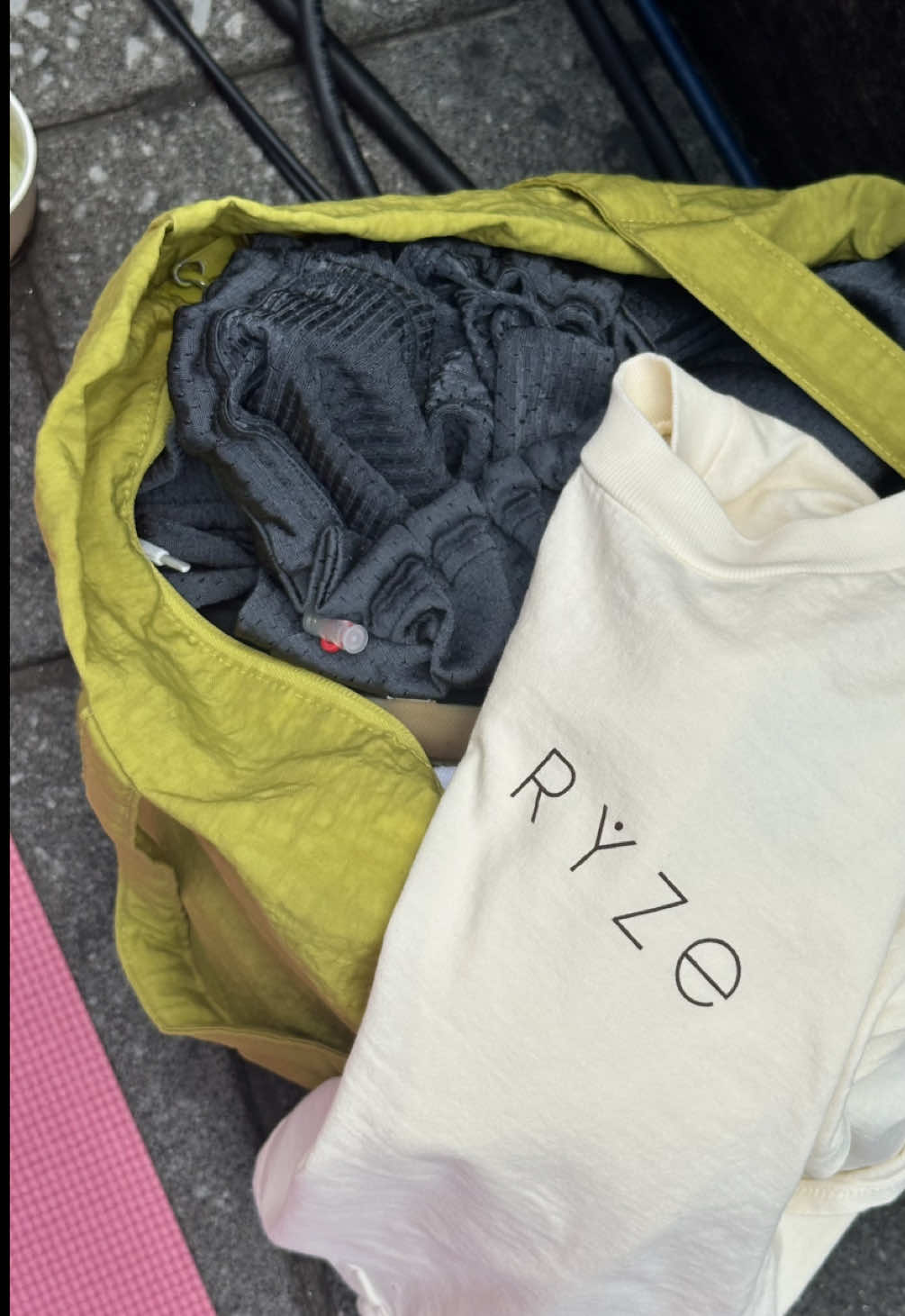 A post by @flowgogirl on TikTok caption: RYZE & SHINE! I spent the longest and so far, one of the hottest days of the year smack in the middle of Times Square with @ryzesuperfoods 🌇 Keeping calm and cool and collected was possible with some help from the classic culprit – yoga – and an alternative to the two cups of coffee I typically down before noon 🙃 Ryze's mushroom-powered coffee and matcha struck theee perfect balance between feeling awake and alive yet calm and cool. Safe to say if 🍄‍🟫 and 🧘‍♀️ are involved I'll meet you in Times Square! #ad #RYZEontheroad #RYZEpartner #RYZExTimesSquare #SolsticeTSQ