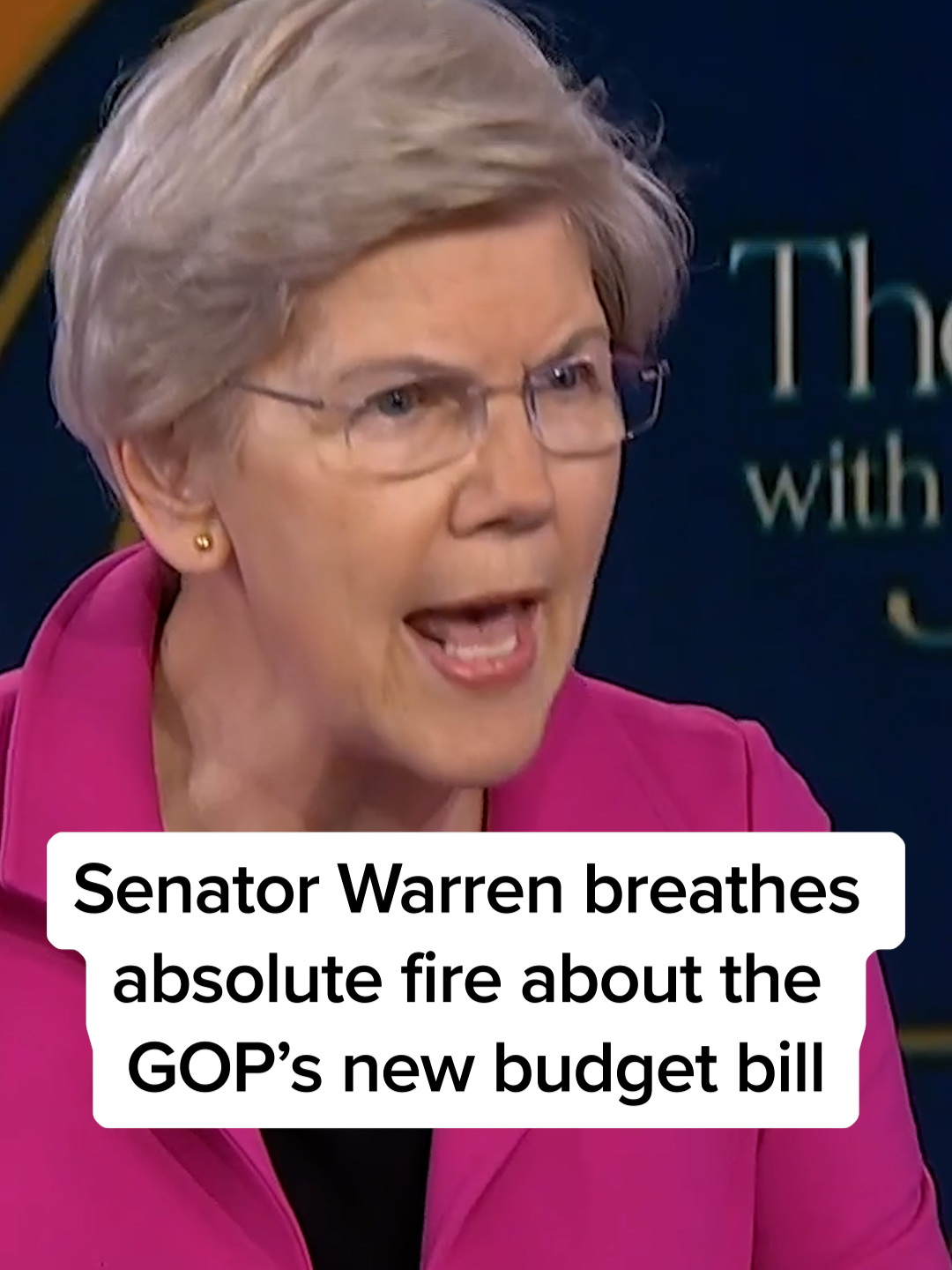 A post by @jenpsaki on TikTok caption: "The people injured by the Republican bill will not get over it." Senator Elizabeth Warren warns Republicans that the people they hurt with their budget bill won't forget what they did when it comes time to vote. Watch clips of The Briefing with Jen Psaki on YouTube at MSNBC.com/Psaki #fyp #news #politics #healthcare #budget @msnbc