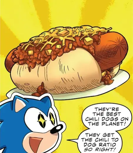 A post by @midnightlibrarian on TikTok caption: #sonic #imogenheap #chile #chili #sega #nintendo #chilidogyumplz 