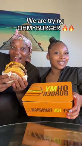 A post by @beautifulplum on TikTok caption: OHMYBURGER 🔥 #viral #ohmyburger #viralvideos #niya #msfyatee #burgers #foodie #foodietiktok 