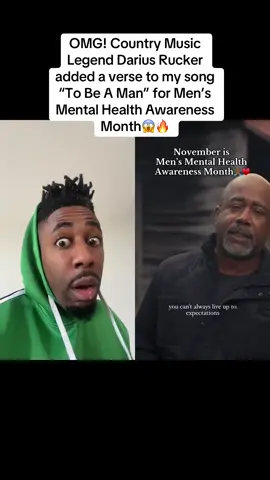 A post by @thatsdax on TikTok caption: Darius Rucker added a verse to “To Be A Man” for Men’s Mental Health Awareness Month 😱🔥 #fyp