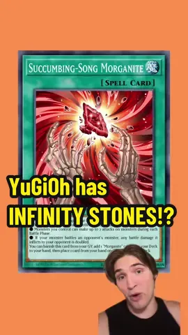 A post by @yugioh_fillers on TikTok caption: YuGiOh has INFINITY STONES!? #yugiohduellinks #yugiohmasterduel #yugiohanime 