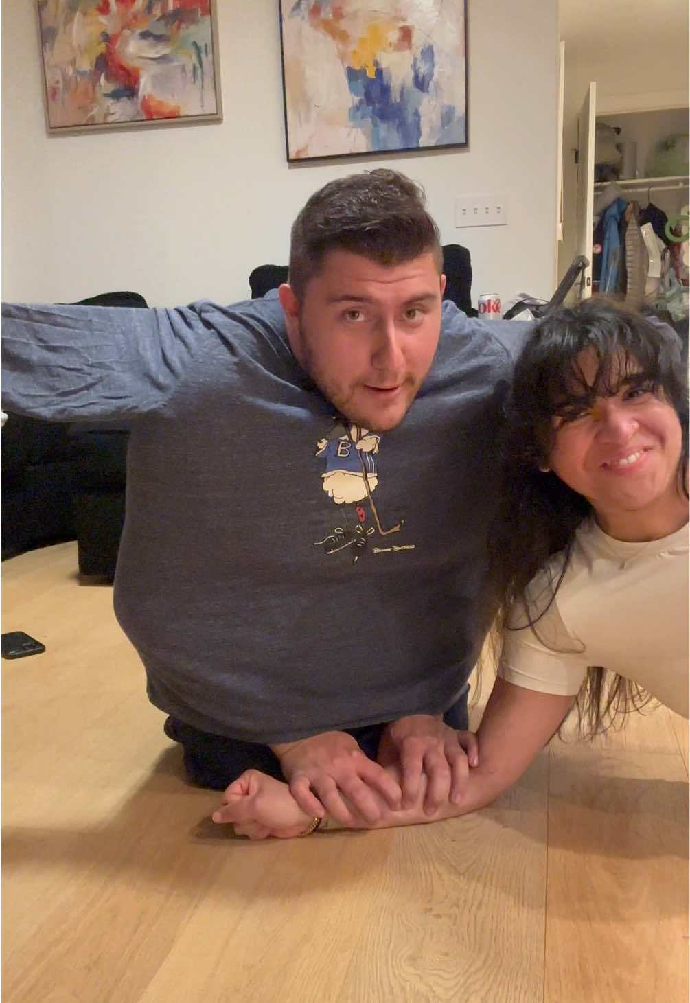 A post by @menecisandbrody on TikTok caption: He always goes along with my antics 🩵😭 @Life of a Mean Ween #fyp