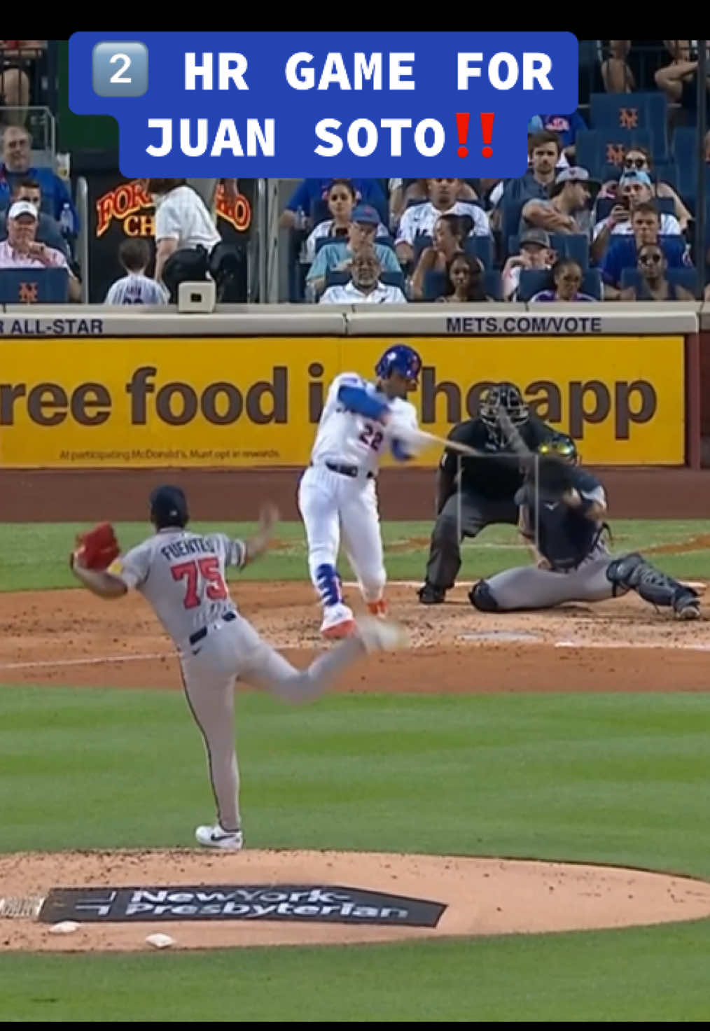 A post by @espnatbat on TikTok caption: #juansoto #mets #baseball #mlb 