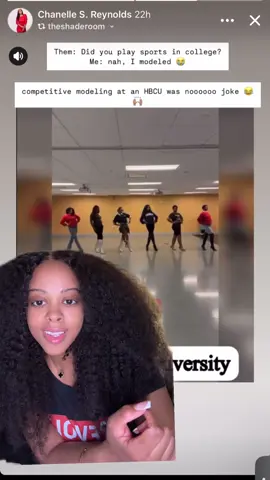 A post by @paging.dr.chanda on TikTok caption: #greenscreenvideo before I became “Dr.Chanda” I was “Chanda Pumps Down..” Because I used to pump down on the runway 🫶🏾😭 I love my HBCU 