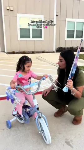 A post by @fabianahdz on TikTok caption: oh my baby is growing up so fast #ridingbike #learning #mommy #imamommy 