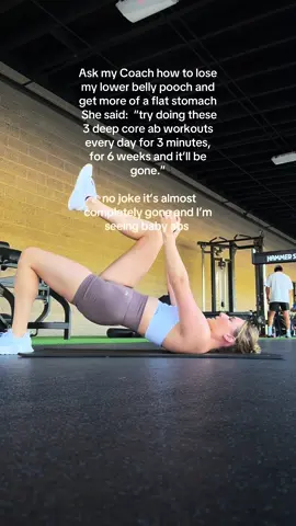 A post by @julesfitfromladder on TikTok caption: Try her workouts free! Link in bio!  1. Deadbugs 2. Overhead Marches  3. This one workout  #abworkout #deepcoreexercises #toned #challenge #workoutplan #fitnessmotivation #abs #gymadvice #pilatesworkout #transformation #pilatesworkout #deepcore #workouttransformation #cosch #abworkout #nojoke #gone #babyabs 