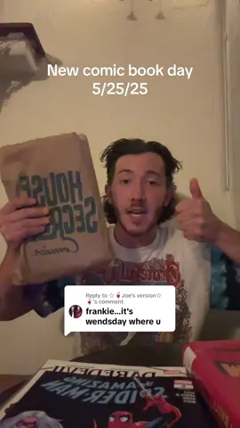 A post by @iamfrankiejonas on TikTok caption: Replying to @☆🥤Joe's version☆🥤 NEW COMIC BOOK DAY