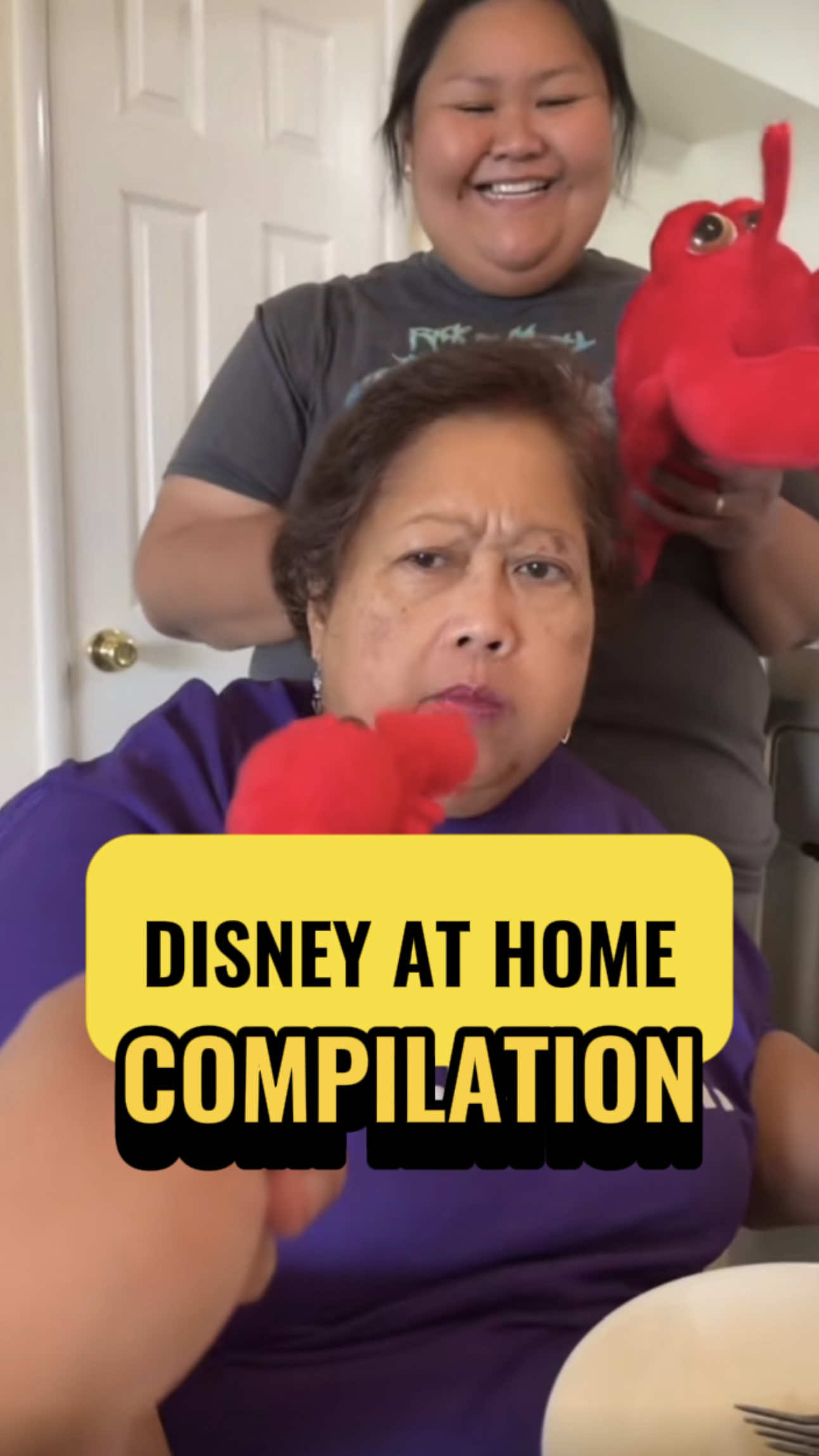 A post by @otakoyakisoba on TikTok caption: Disney AT HOME COMPILATION