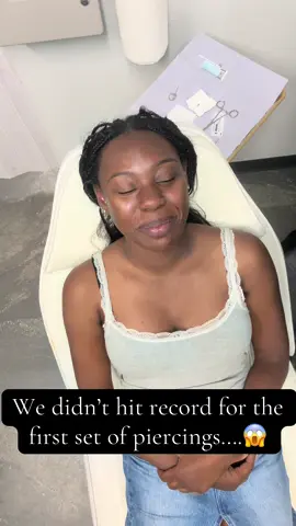 A post by @piercingsbyjenn on TikTok caption: Missteps happen. I missed the first part of the piercings my apologies… My client is a back sleeper folks and takes very good care or otherwise I would not be piercing both sides at the same time.  We did a faux rook with a super cute 5mm center CZ with flower dangle ASTM F -136 implant grade titanium with 8mm 16g labret from @HBJUS  As well as her two forward helix on her other side…. With 2.5mm bezel/martini cut CZ Bowl ASTM F -136 implant grade titanium with 16g 7mm labret posts(all to be downsized later) #steriwashproteam #steriwash #safepiercing #piercing #piercings #piercingsbyjenn #piercingsoftiktok #piercingartist #piercingstudio #professionalpiercer #piercingjewelry #fyp #fypシ #fauxrook #forwardhelix #helix #titaniumjewelry 