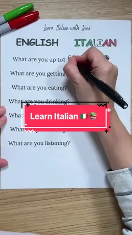 A post by @ines.tutoring on TikTok caption: Learn Italian 🇮🇹📚