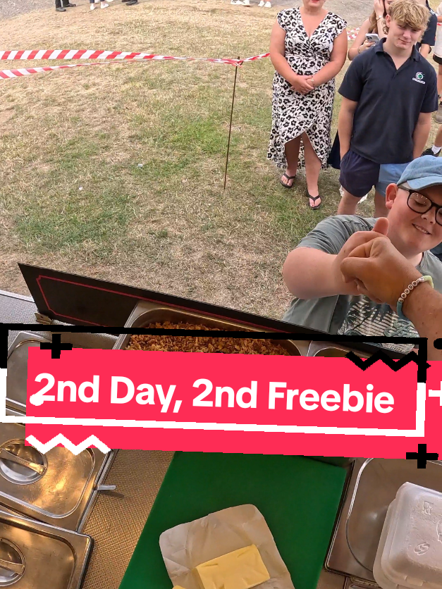 A post by @spudarmy on TikTok caption: Second Day, 2nd FREEBIE!! #spudman #Norfolkshow #freebie 