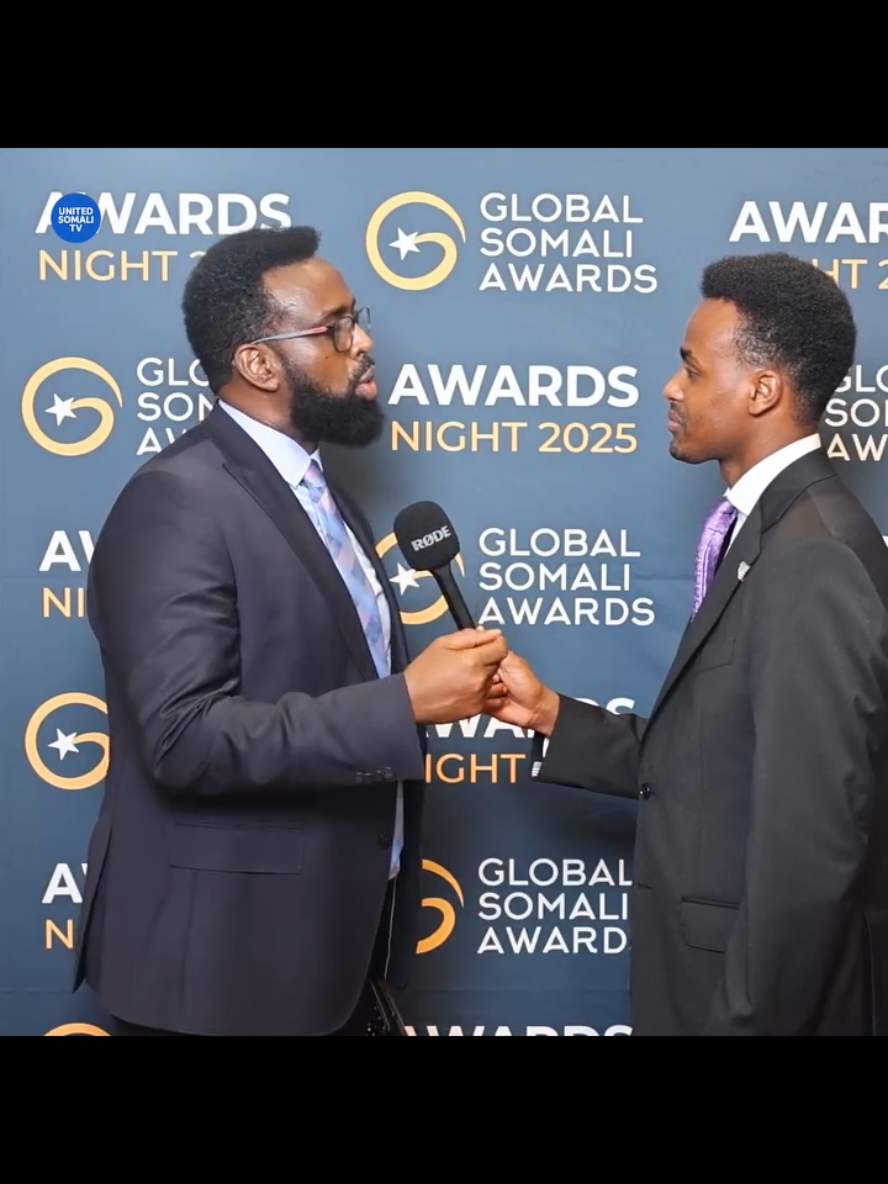 A post by @baraarujiye_ on TikTok caption: A moment with @Ustvofficial at the @Global Somali Awards  leading with purpose through Baraarujinta Bulshada. 🇸🇴 #GlobalSomaliAwards #BaraarujintaBulshada #fyp #foryoh #baraarujin #farhan_baraarujiye 