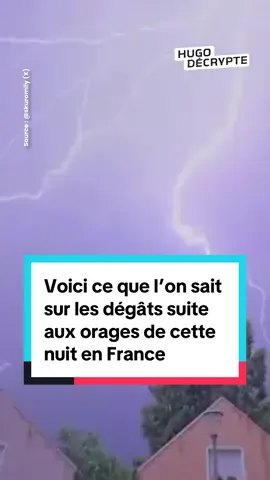 A post by @hugodecrypte on TikTok caption: ⚠️ À noter que ce genre d’épisode risque de se multiplier dans les années à venir à cause du changement climatique.