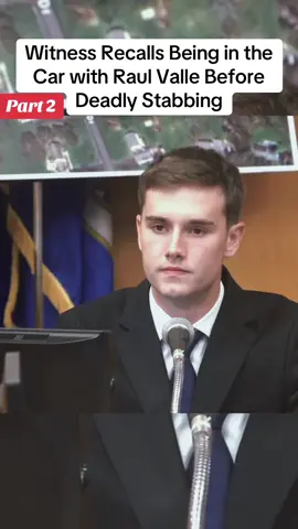 A post by @vancucxqkvw on TikTok caption: Part2: Another former high school student testified that he was around Raul Valle during the night of the deadly house party stabbing. The student was in the car with Valle and his friend when an argument occurred with rival students. He also confirmed that the defendant was allegedly looking for a knife. #crime #truecrime #truestory #case #fyp #viral #murder #usa #foryou 