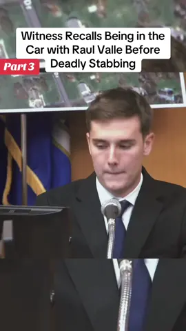 A post by @vancucxqkvw on TikTok caption: Part3: Another former high school student testified that he was around Raul Valle during the night of the deadly house party stabbing. The student was in the car with Valle and his friend when an argument occurred with rival students. He also confirmed that the defendant was allegedly looking for a knife. #crime #truecrime #truestory #case #fyp #viral #murder #usa #foryou 