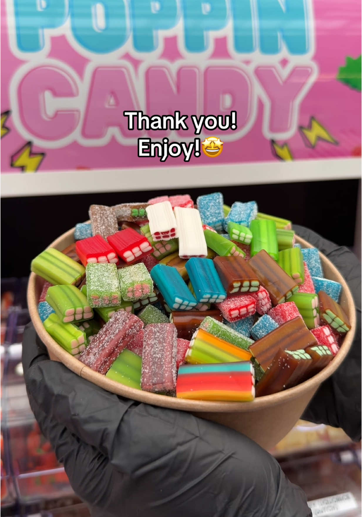 A post by @poppincandyofficial on TikTok caption: Making Adam’s bowl of bricks🧱🥣 #candy #asmr 
