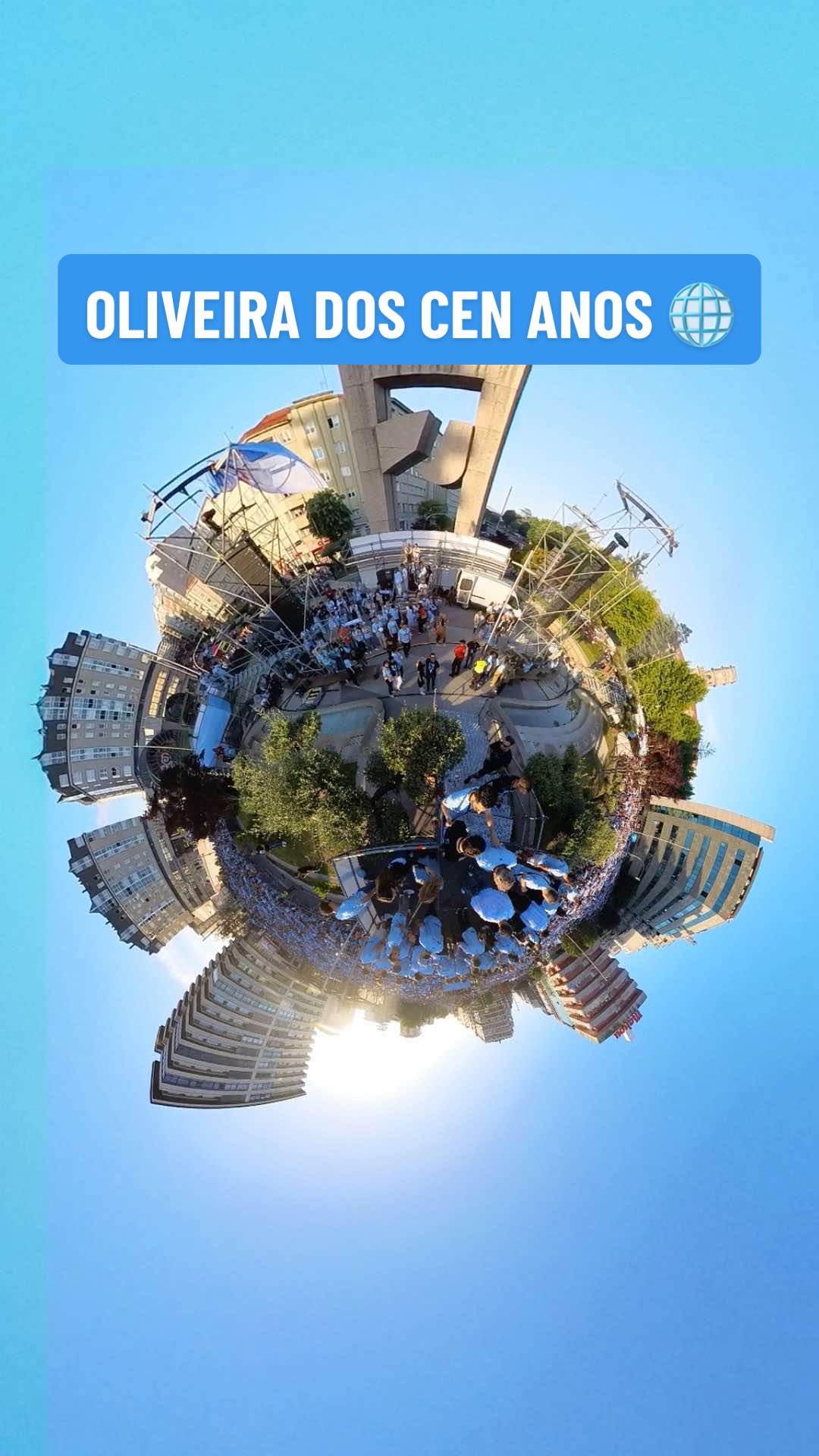 A post by @rccelta on TikTok caption: Fai un mes celebrabamos en Praza América 🥹 @VUZ 🌐 #RCCelta #insta360 #360camera #TikTokFootballAcademy #DeportesEnTikTok