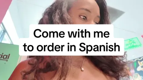 A post by @blackgirlpolyglot on TikTok caption: estamos de vueltaaa❤️ cause one thing imma do is get that chicken taco!🌮 #fyp #learnspanish #orderinginspanish #lamaestramorena 