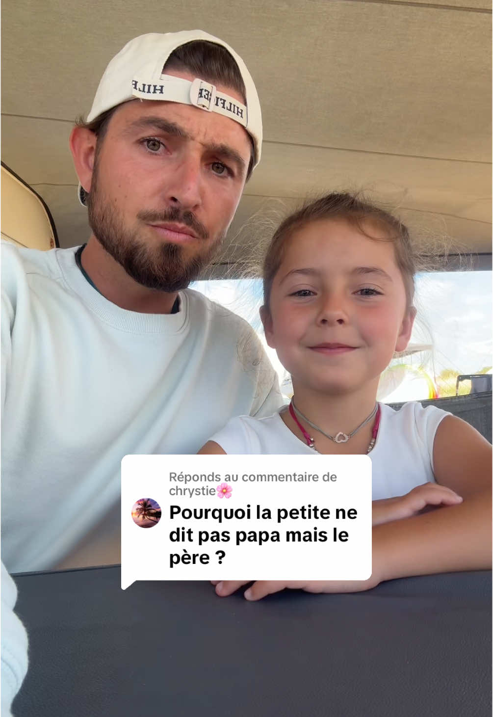 A post by @davidlogananna on TikTok caption: Réponse à @chrystie🌸 Vous êtes beaucoup à vous demander pourquoi Anna m’appelle "le père" au lieu de papa, elle vous répond 🙂😘 #anna #pourtoi #fyp #gitan #virale 