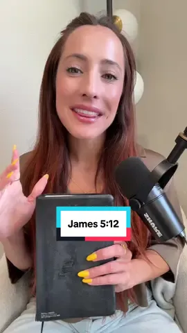 A post by @madelinegrace__ on TikTok caption: VOTD! James 5:12 💛 #thejesuschallenge #jesusisking #holyspirit #christiantiktok #biblestudy #faith #prayer #dailydevotional #bookofjames 