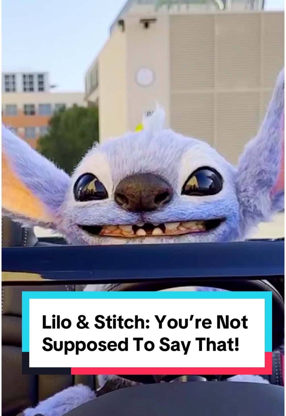 A post by @disneystudios on TikTok caption: should’ve known he couldn’t keep a secret. a 626 day surprise: #LiloAndStitch 2 is now in development!