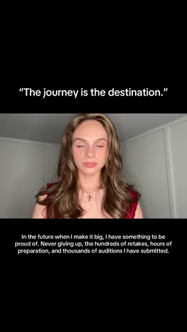 A post by @w0ahhkate on TikTok caption: Learning to love the journey to my final destination 🤗🎬💕