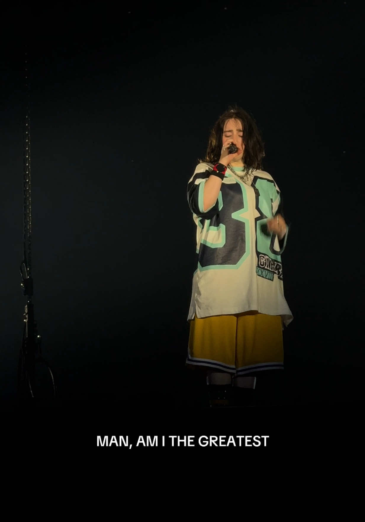 A post by @billieeilishhome on TikTok caption: @BILLIE EILISH performing “THE GREATEST” in Barcelona, Spain at HIT ME HARD AND SOFT: THE TOUR