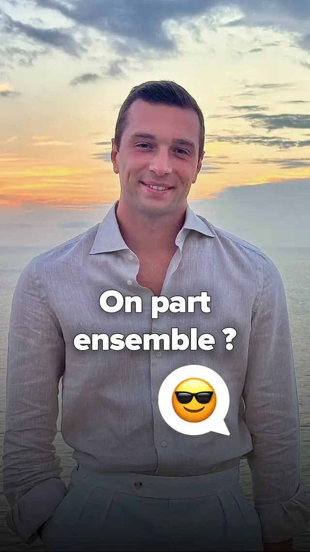 A post by @jordanbardella on TikTok caption: ☀️😎