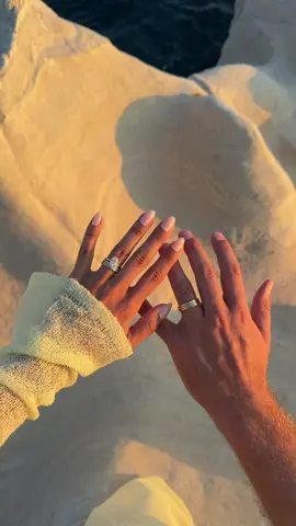 A post by @mayakapouranis on TikTok caption: when you know, you know 🤍 #husbandwife #honeymoon 