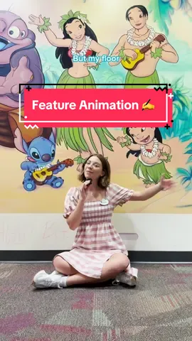 A post by @disneyparks on TikTok caption: Posting this from the Lilo & Stitch floor on #626Day 💙 #Animation #DisneyHistory #LiloAndStitch 