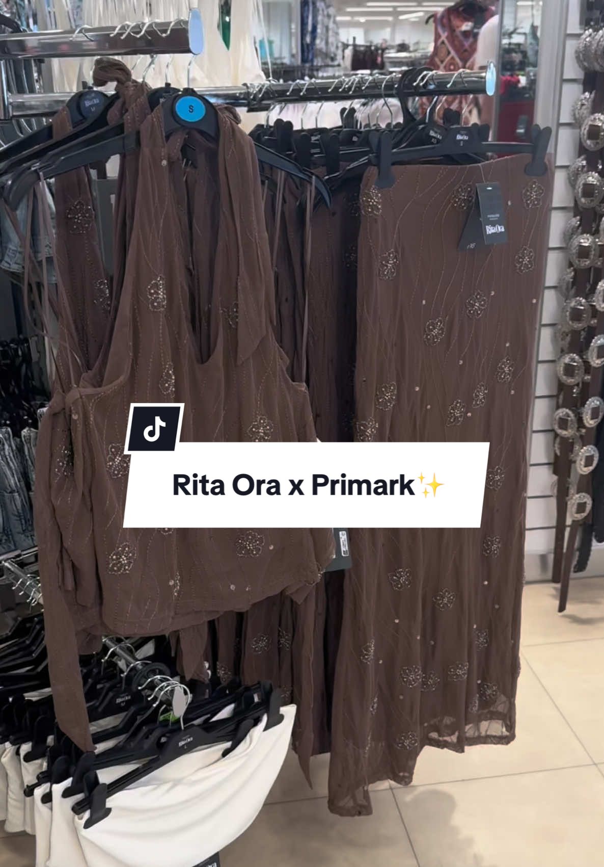A post by @meggsfordays on TikTok caption: Did you hear the news? Rita oras new collection dropped in primark stores today so of course I got myself down there for opening. This has to be my favourite one yet, absolutely everything pulled it out the bag! Pretty much everything was a coord, the colours, styles ugh well done Rita. Try on haul coming tomorrow👀👀 #primark #primarkuk #primarkfinds #newin #ritaora #comeshopwithme #highstreetfashion #festivalfashion #festivaloutfits #fashion #ritaoraprimarkcollection #primarknewin 
