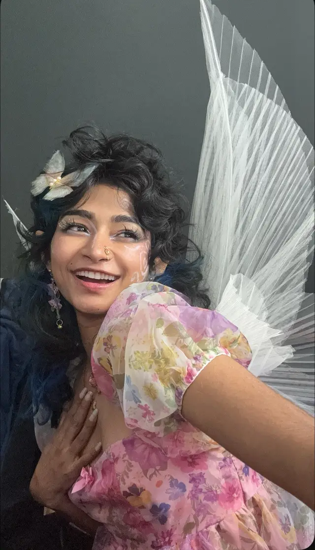 A post by @drag0nmistress on TikTok caption: Here WE are, creatures from all shades and shapes proving them wrong 💕 makes my heart sing to see more representation for us all 🥹 Fantasy was always meant to unique and inclusive, fairies exist in every corner of our world #fae #fantasy #fairy 