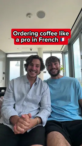 A post by @atfrenchies on TikTok caption: How to order coffee in French ☕️ #French #LearnFrench 