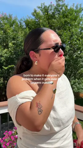 A post by @isa_kristen22 on TikTok caption: being hot in this way is not in my job description 😫 #funny #hot #hotweather 