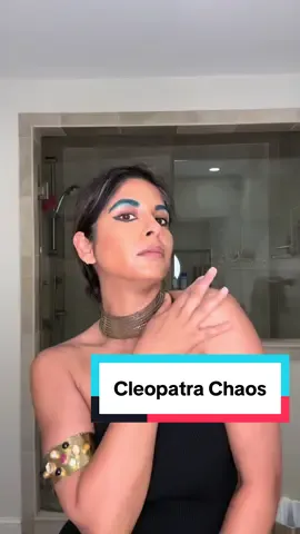 A post by @sheenamelwani on TikTok caption: The chaos behind the #cleopatra trend 😂 