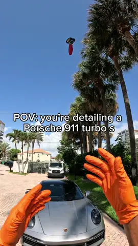 A post by @unickdetailing on TikTok caption: My POV as a mobile car detailer in Miami FL 🌴 #detailing 