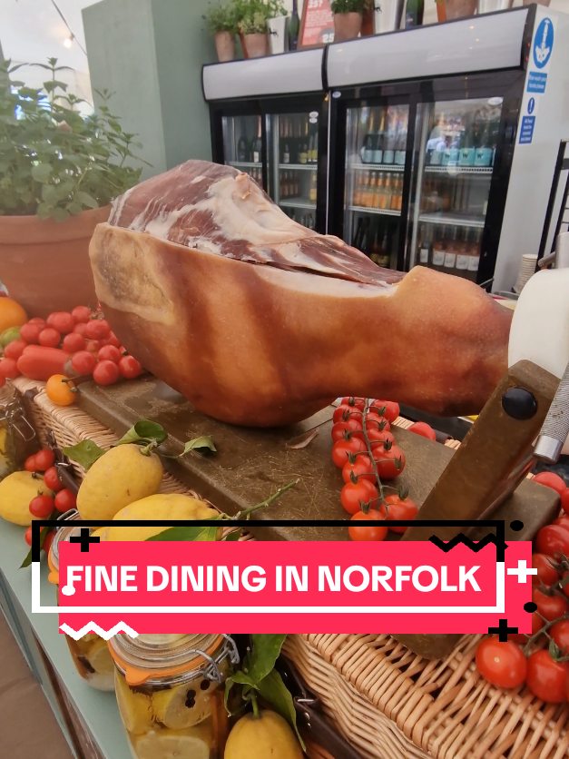 A post by @spudarmy on TikTok caption: Fine Dining in Norfolk! @Jarrold  #spudman #norfolkshow #food #Dining 